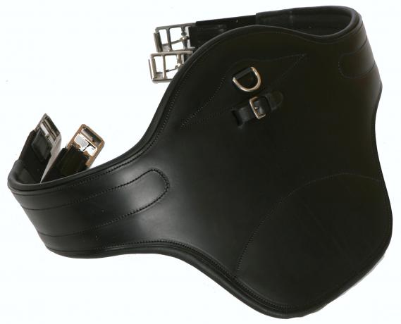 Leather Girth with Stud Guard 